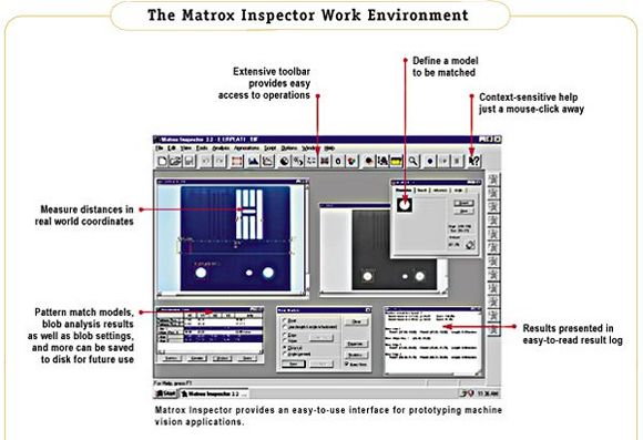 rodowisko robocze Matrox Inspector